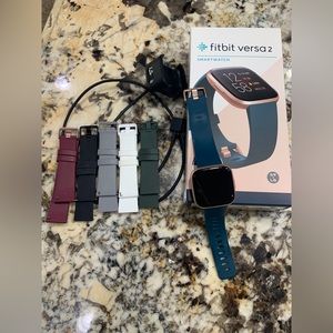 Fitbit Versa 2- Rose Gold- Excellent used condition